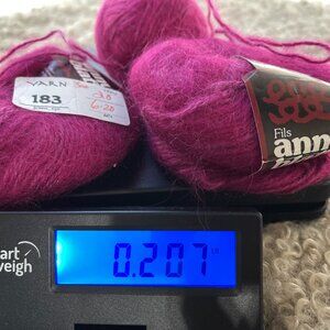 YARN 183 FILS ANNY BLATT HONEY MOON 50G 55YDS 3.5 BALL LOT MADE IN FRANCE